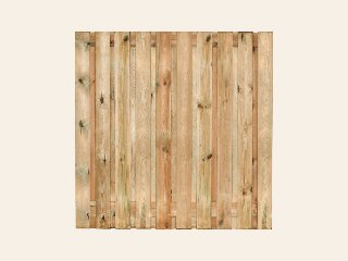 Tuinscherm Enschede, groen geïmpregneerd grenen, RVS-geschroefd, 21-planks (19+2) 180 × 180 cm