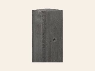 Berton©-paal IJssel antraciet vlakke kop 10 × 10 × 280 cm tussenmodel