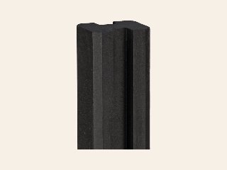 Berton©-sleufpaal Reest antraciet gecoat 115 × 115 × 280 cm tussenmodel