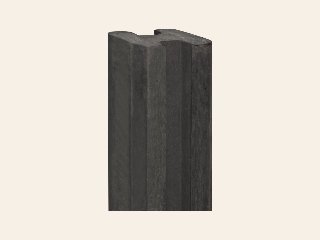 Berton©-sleufpaal Reest antraciet 115 × 115 × 316 cm tussenmodel