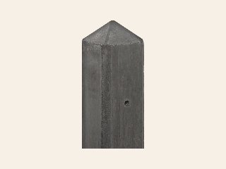 Berton©-paal Geul antraciet diamantkop 10 × 10 × 280 cm tussenmodel