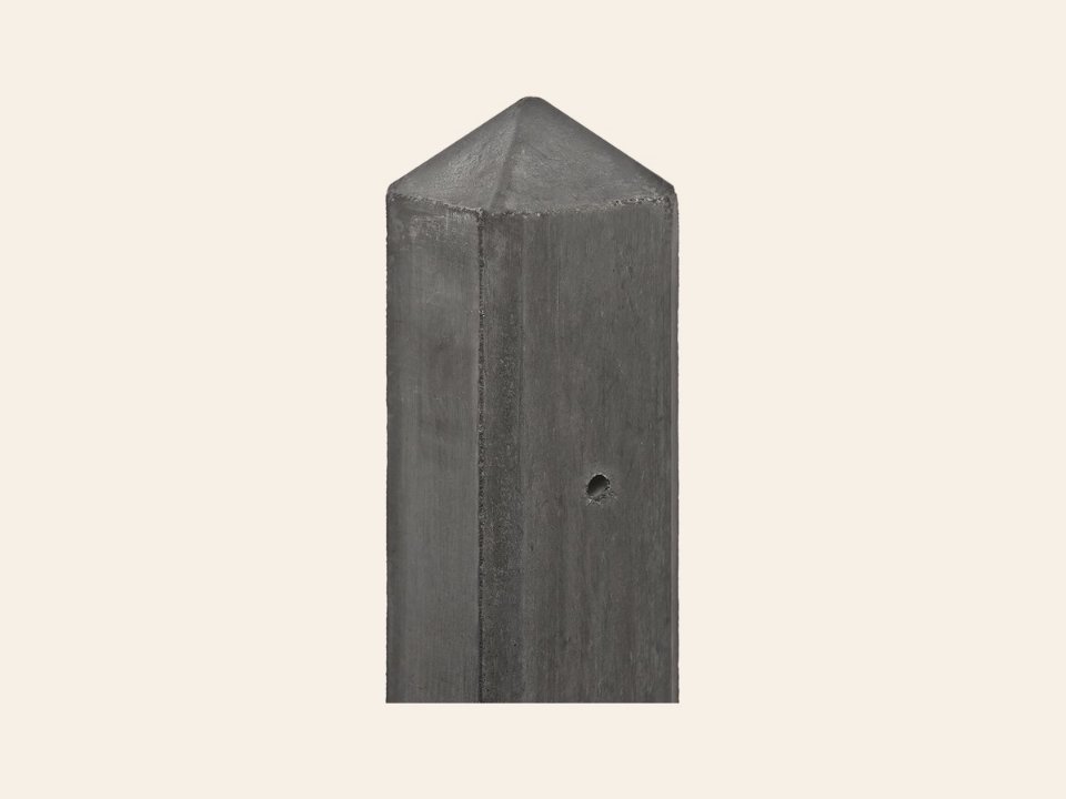 Berton©-paal Schelde antraciet diamantkop 85 × 85 × 180 cm tussenmodel