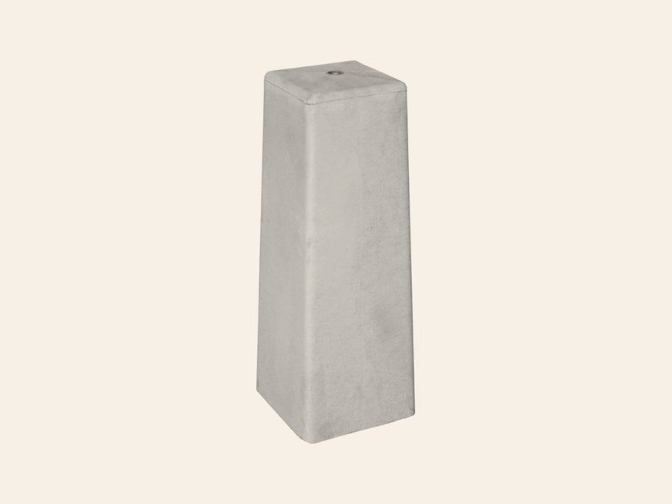 Berton© betonpoer (18,0 × 18,0) > (15,0 × 15,0) x 50,0 cm, M16-bus, Eco