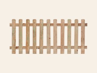 Tuinhek grenen groen geïmpregneerd recht 60 × 180 cm