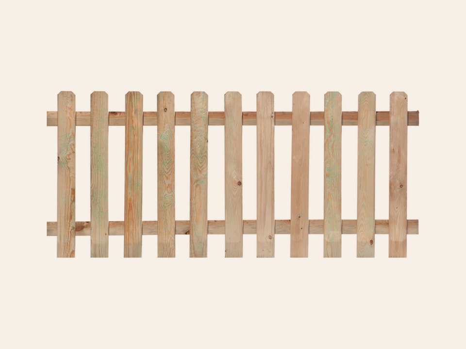 Tuinhek grenen groen geïmpregneerd recht 60 × 180 cm