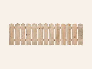 Tuinhek grenen groen geïmpregneerd Econoom recht 40 × 150 cm