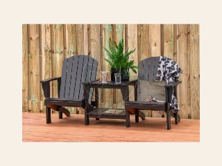 Loveseat Relax zwart gespoten