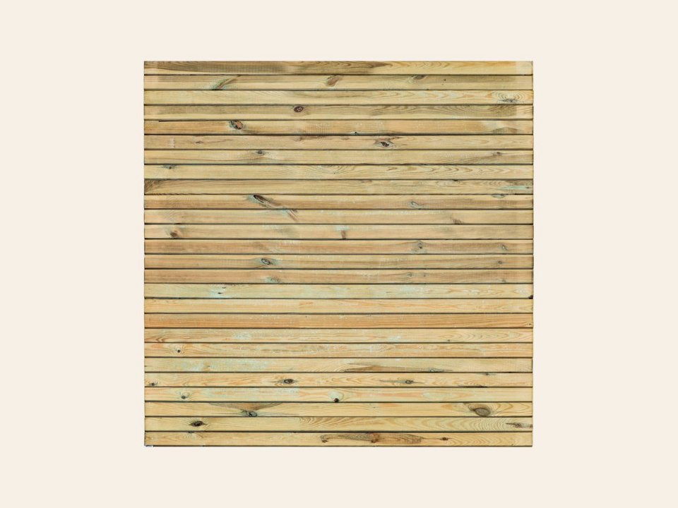 Rhombusscherm Borne, groen geïmpregneerd grenen, RVS-geschroefd, 30-planks (27+3) 180 × 180 cm