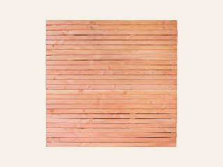 Rhombusscherm Klagenfurt, douglas, RVS-geschroefd, enkelzijdig bekleed, 30-planks (26+4) 180 × 180 cm