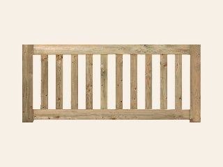 Tuinhek grenen groen geïmpregneerd Modern de Luxe 60 × 180 cm