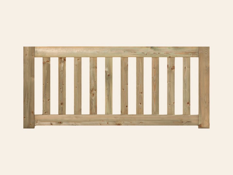 Tuinhek grenen groen geïmpregneerd Modern de Luxe 60 × 180 cm