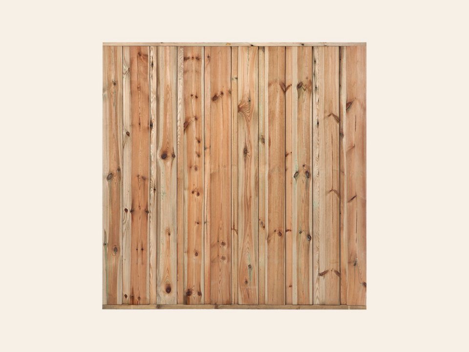 Tuinscherm Monaco, groen geïmpregneerd grenen, RVS-geschroefd, 19-planks 180 × 180 cm