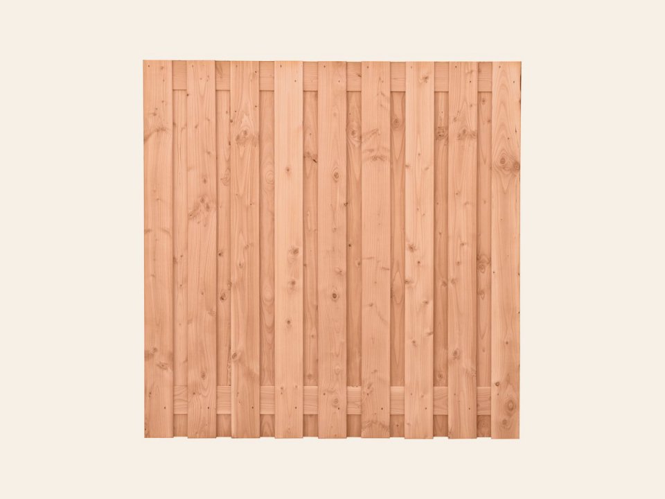 Tuinscherm Salzburg, douglas, RVS-geschroefd, 19-planks (17+2) 180 × 180 cm