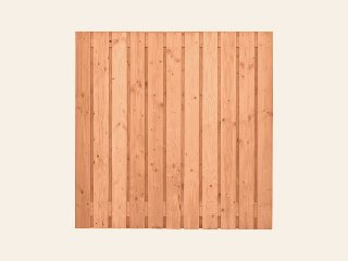 Tuinscherm Harz, douglas, RVS-geschroefd, 23-planks (21+2) 180 × 180 cm