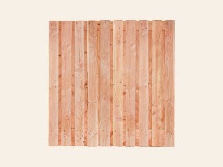 Tuinscherm Sölden, douglas, RVS-geschroefd, 21-planks (19+2) 180 × 180 cm
