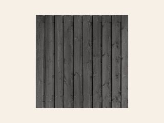 Tuinscherm Hengelo, zwart geïmpregneerd grenen, RVS-geschroefd, 21-planks (19+2) 180 × 180 cm