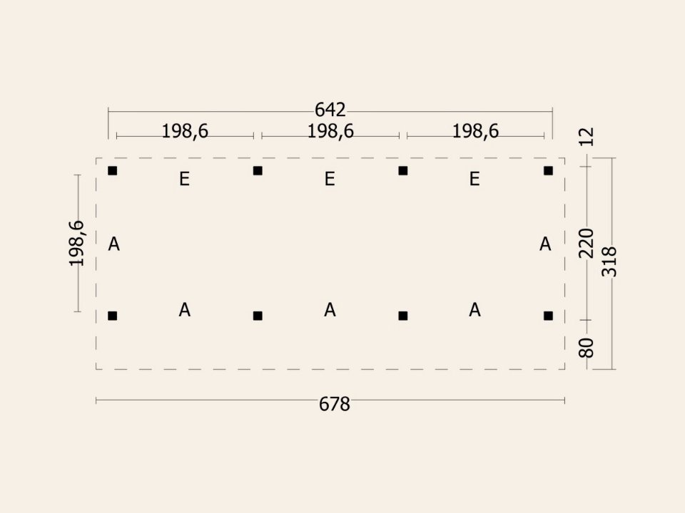 Bergen L Type 5 Douglas Gedroogd Potdekselplank blank