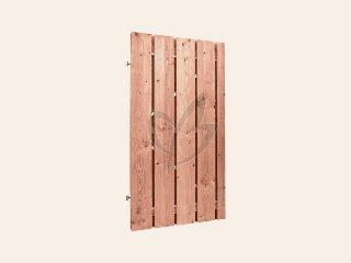 Douglas Tuindeur op stalen frame Fijnbezaagd 100 x 190 cm