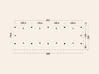 Bergen L Type 9 Douglas Gedroogd Potdekselplank blank