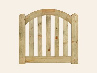 Tuinhekdeur grenen groen geïmpregneerd de Luxe 80 × 100 x D4 cm