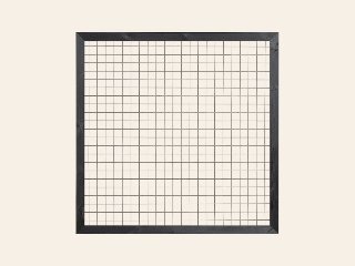 Gaaselement vuurverzinkt maaswijdte 7,5 × 7,5 cm met robuust kader grenen zwart gespoten 4,4 × 6,8 cm H180 x B180 cm