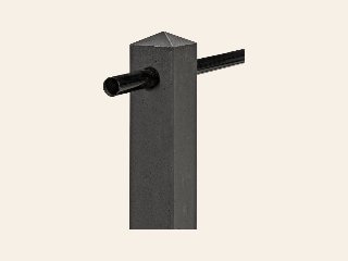 Berton©-plantsoen paal Dommel antraciet 12,0 × 12,0 × 100 cm
