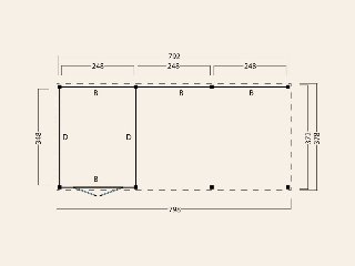 Red Class Wood platdak Kiruna, type 2 (Red Class Wood wanden)