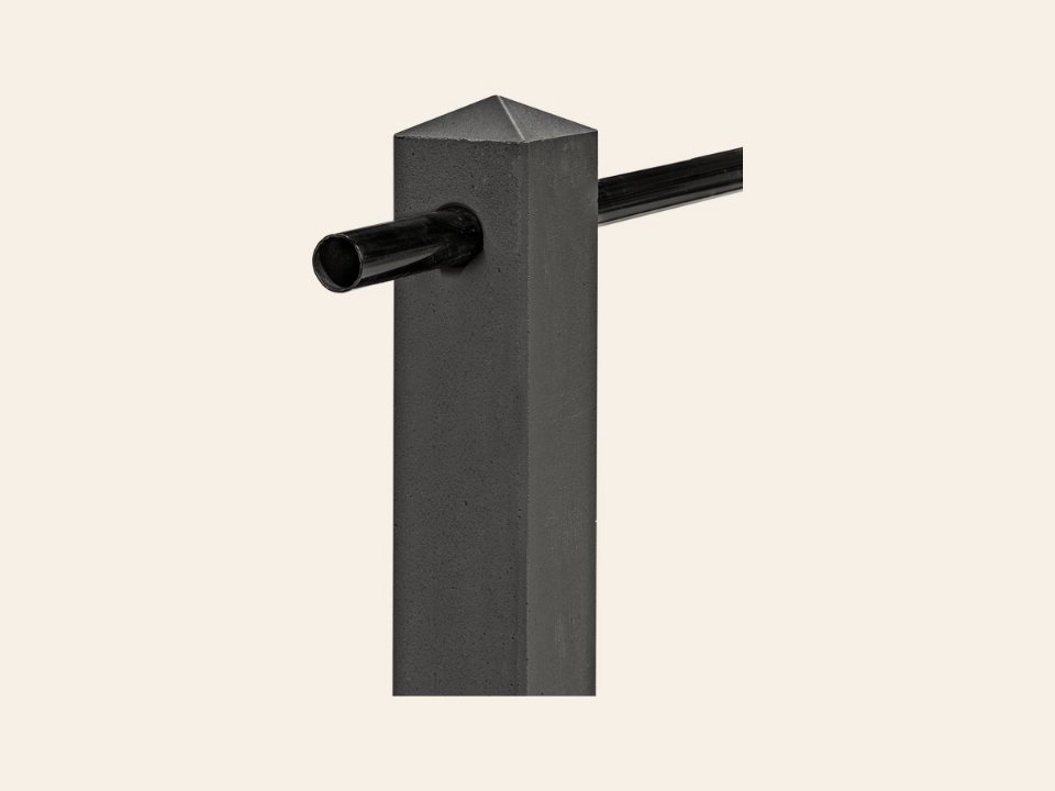 Berton©-plantsoen paal Dommel wit 12,0 × 12,0 × 100 cm