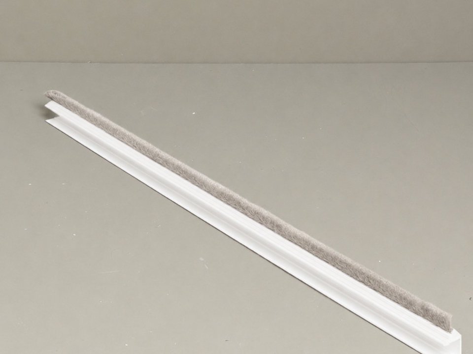 Tochtborstel enkel L=265 cm wit