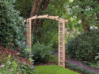 Pergolaboogset compleet grenen groen geïmpregneerd B120 x D50 x H220 cm