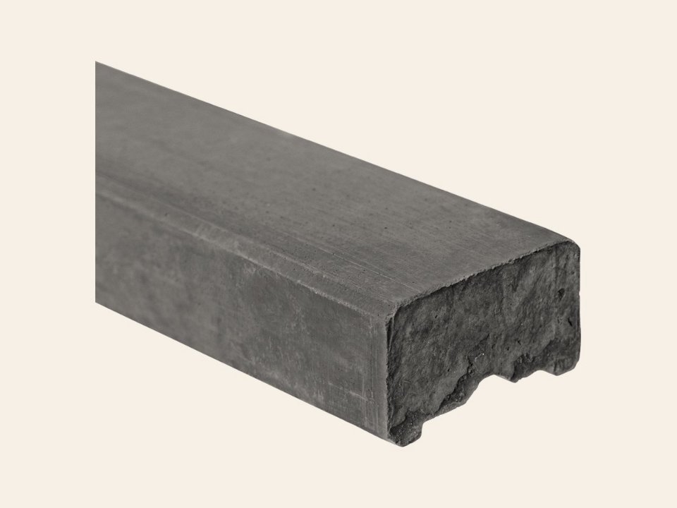 Berton©-afdekkap antraciet vlakke kop 200 cm tussenmodel