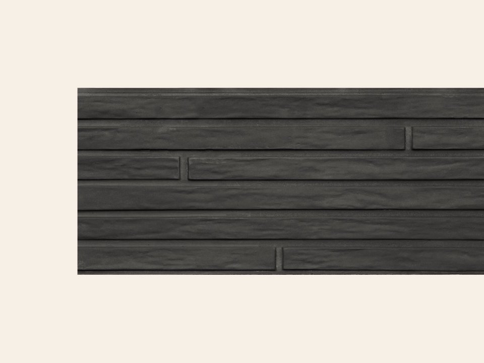 Berton©-motiefplaat smal antraciet gecoat H26 x D3,5 x L184 cm Lungo
