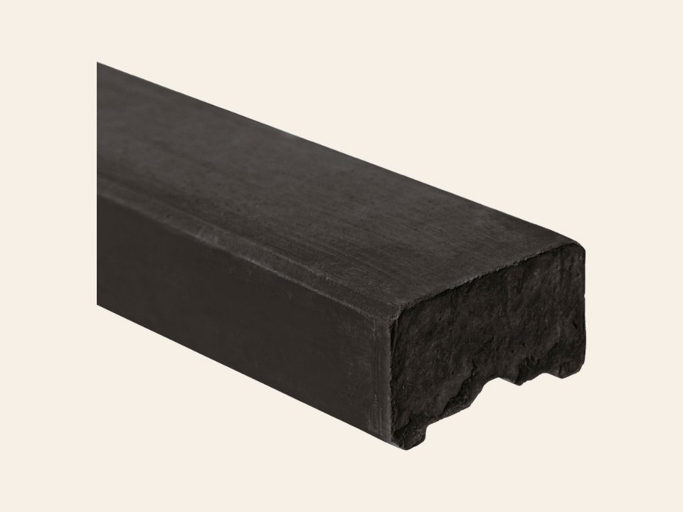 Berton© afdekkap antraciet gecoat, vlakke kop 200 cm