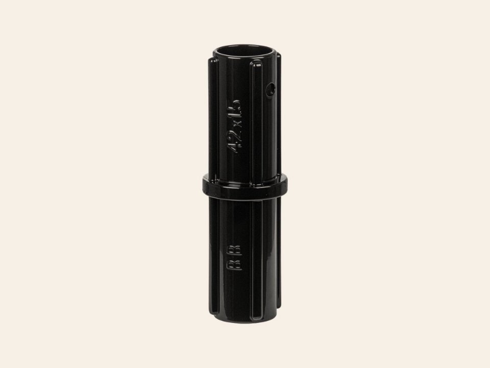 koppelstuk ALU R42 mm RAL 9005
