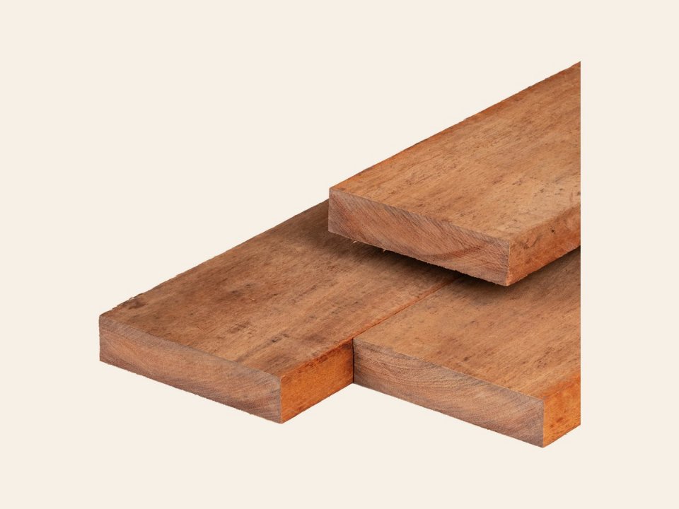Angelim vermelho hardhout bestekhout 4,0 × 20,0 × 400 cm fijnbezaagd