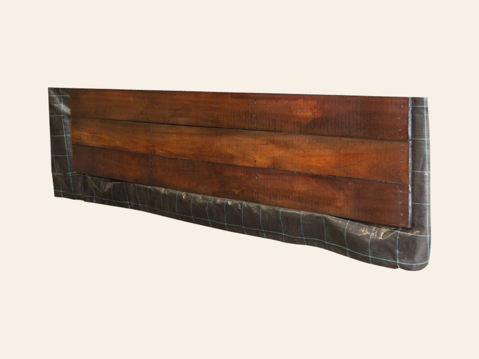Angelim vermelho hardhout beschoeiingschot 120,0 × 2,0 × 200 cm fijnbezaagd