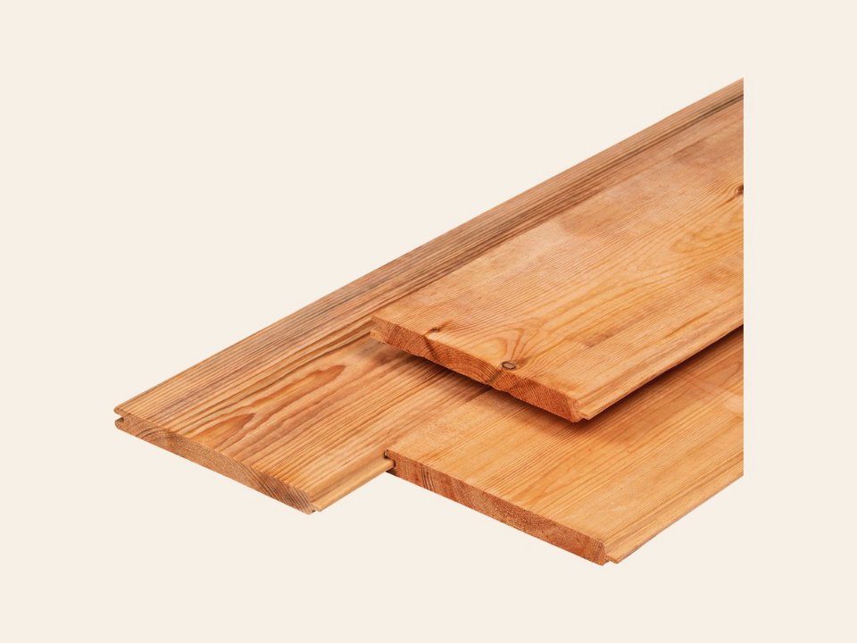 Red Class Wood ME vuren t&g-profiel 1,8 × 14,5 × 500 cm, gedroogd, geïmpregneerd, geschaafd, 2 zijden vellingkant