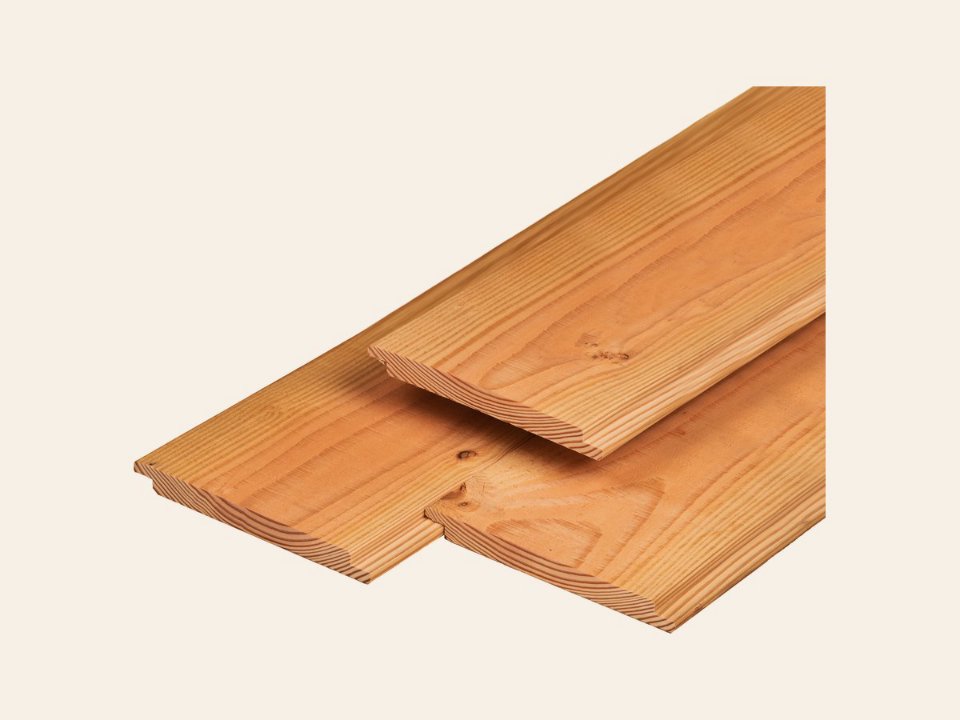 Red Class Wood ME vuren wisselsponning 1,8 × 19,5 × 400 cm, gedroogd, geïmpregneerd, 3 zijden geschaafd, 1 zijde fijnbezaagd, 2 zijden vellingkant