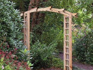 Pergolaboogset compleet grenen groen geïmpregneerd 180 x 50 x 220 cm