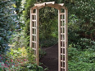 Pergolaset toog grenen groen geïmpregneerd B90 x D50 x H214 cm