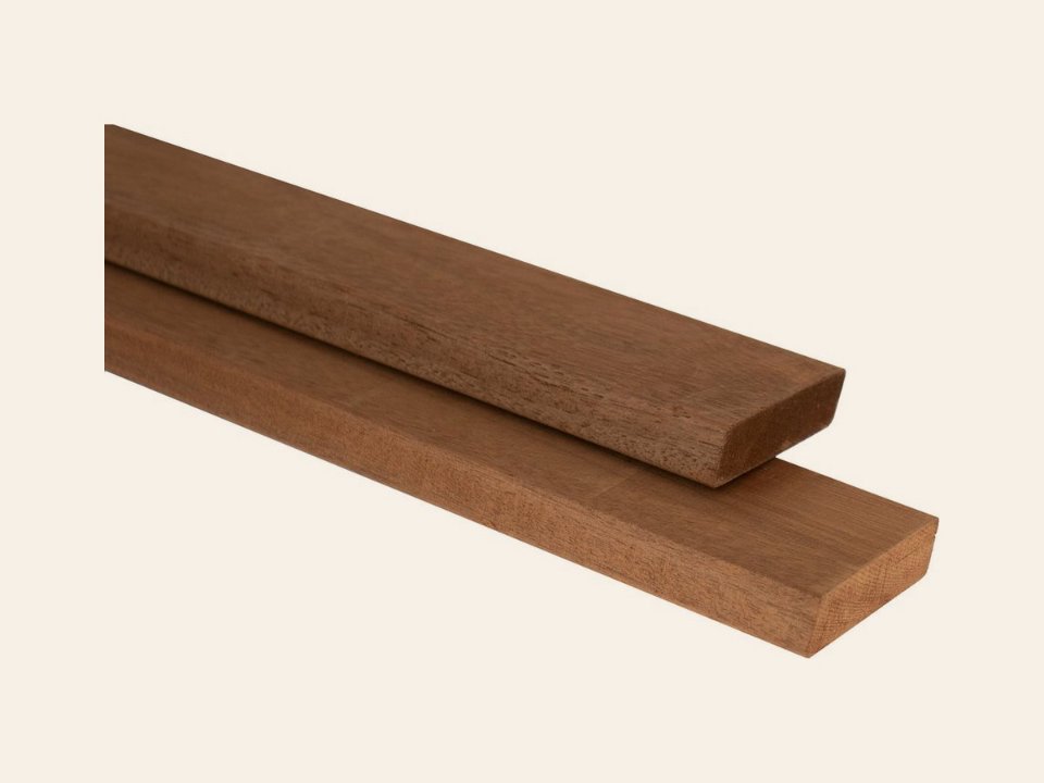 TimbraTech Advance amescla hardhout rhombus profiel 1,8 × 6,8 × 215 cm, thermisch gemodificeerd, geschaafd