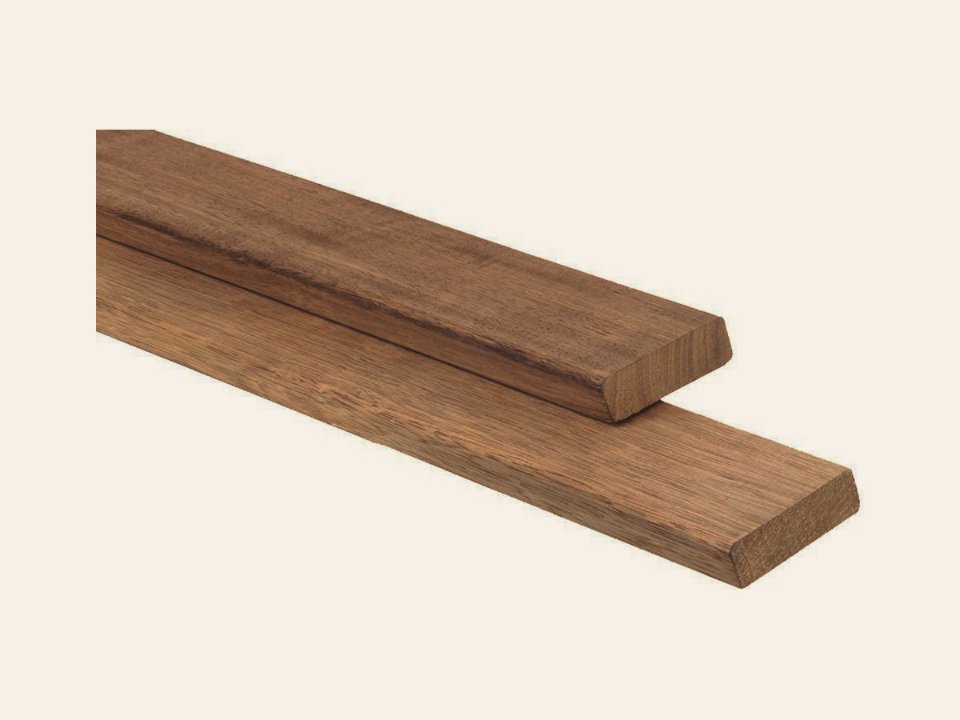 TimbraTech Advance amescla hardhout channelsiding 1,8 × 14,4 × 245 cm, thermisch gemodificeerd, geschaafd