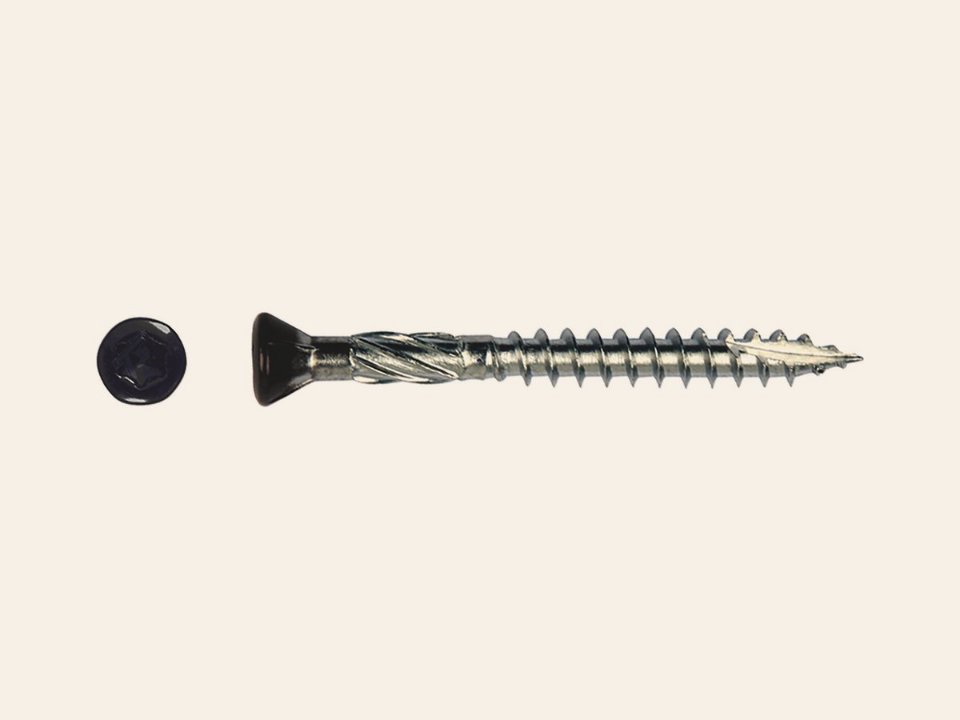 FixGard potdekselschroef met zwart gecoate schroefkop - RVS410 4,0 × 40 mm Tx20 (Doos 200 stuks)