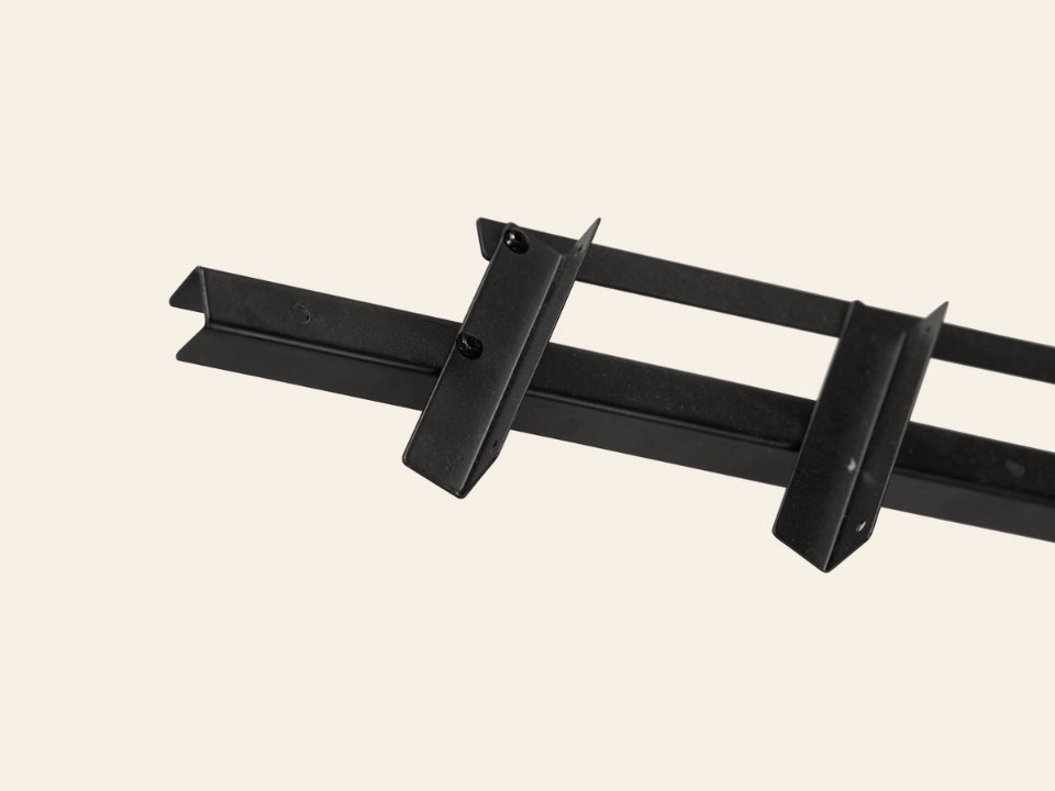 Flex Fence zwart gepoedercoat zelfbouwpakket lengte 96 cm (2-delig)