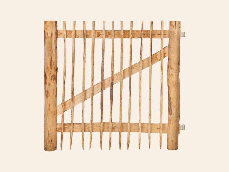 Kastanjepoort compleet B120 x H120 cm
