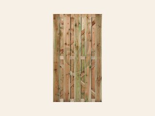 Tuindeur Hoogeveen grenen groen geïmpregneerd 180 x 100 cm