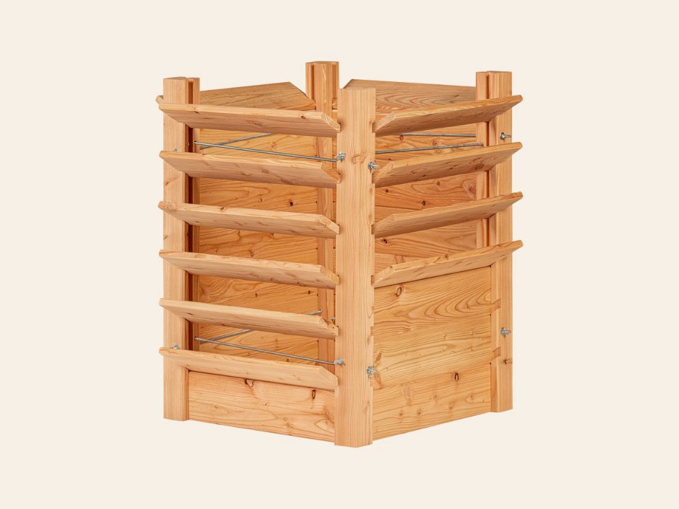 Multi plantenbak/kruidenbak, lariks B60xD60xH80 cm