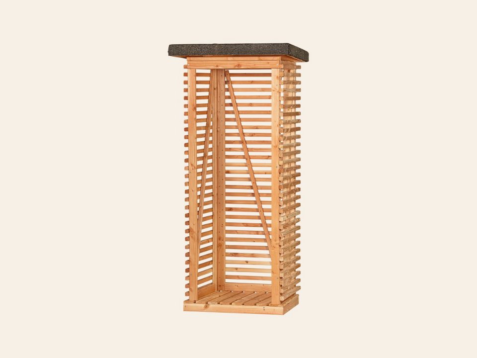Openhaardhout berging, douglas B85 x D80 x H190 cm