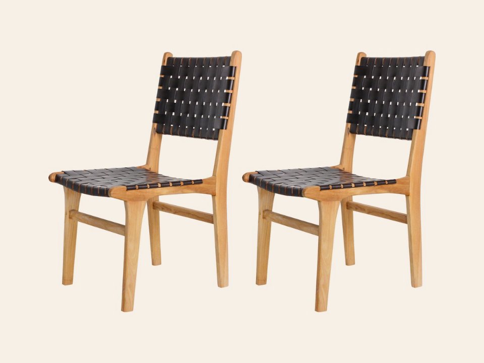Teak tuinstoel Bantam (set van 2 stoelen)
