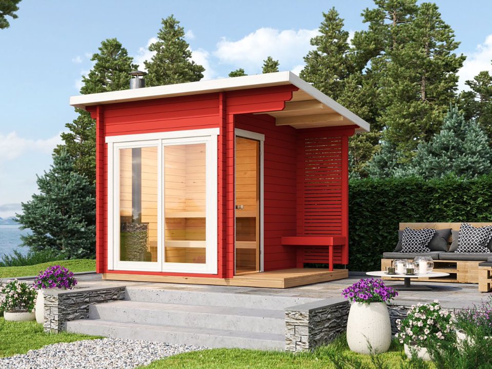 Sauna huis Tampere XS, 40 mm, onbehandeld
